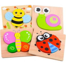 Puzzles Jigsaw for Baby Boys, Wooden Puzzles Toys for 1-3 Year Old Boys Girls Birthday Gift for 1-3 Year Old Toddlers Kids Education
