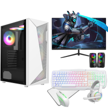 Fast Gaming PC Bundle Core i5 16GB RAM 1TB &amp; 512GB SSD 4GB GT1030 22"