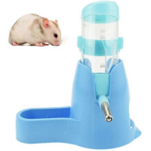 3 In 1 Hamster Hanging Water Bottle Pet Auto Dispenser with Base for Dwarf Hamster Mouse Rat Hedgehog