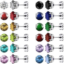 Stud Earrings for Women Hypoallergenic Earrings Set 12 Pairs Value Packaging