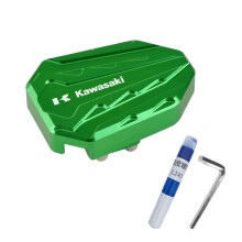 (Cubierta de freno de pie verde)Compatible con Kawasaki Ninja Pedal de freno Ninja 400 Z400 cubierta
