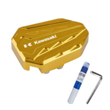 (Cubierta de freno de pie dorada) Compatible con pedal de freno Kawasaki Ninja Ninja 400 Z400 cubierta