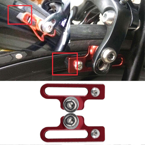 (Black)2Pcs Bike Brake Extendable Adapter Brake Caliper Adapter 2
