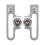 (Silver)2Pcs Bike Brake Extendable Adapter Brake Caliper Adapter 1