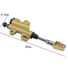 (gold)Rear Brake Master Cylinder Pump Compatible with Chinese Silver Motorcycle Rear Brake Pump50cc