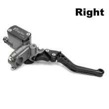 (Right Black)22mm Motorcycle Master Cylinder Lever Brake Hydraulic Clutch Pump Compatible with Honda