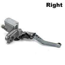 (Right Grey)22mm Motorcycle Master Cylinder Lever Brake Hydraulic Clutch Pump Compatible with Honda