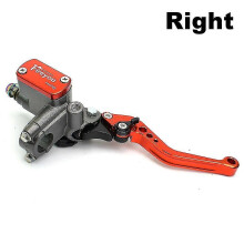 (Right Orange)22mm Motorcycle Master Cylinder Lever Brake Hydraulic Clutch Pump Compatible with Honda