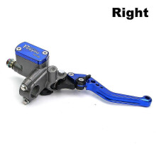(Right Blue)22mm Motorcycle Master Cylinder Lever Brake Hydraulic Clutch Pump Compatible with Honda
