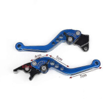(BL)Motorcycle Long Brake Clutch Levers Compatible with Honda Grom Msx125 Vtx1300 Nc700 S/x
