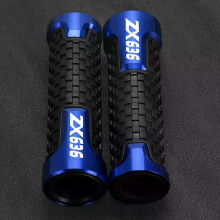 (Handlebar Blue)Universal For KAWASAKI ZX636 ZX636R Ninja ZX 636 ABS Handlebar Grips Guard Brake Clutch