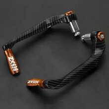 (Orange-ZX636)Universal For KAWASAKI ZX636 ZX636R Ninja ZX 636 ABS Handlebar Grips Guard Brake Clutch