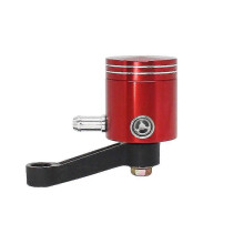 (red)New Universal Motorcycle Front Brake Clutch Fluid Bottle Master Cylinder Oil Reservoir Tank Cup