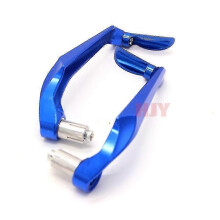 (blue)Universal 7/8" 22mm Motorcycle Handlebar Brake Clutch Levers Protector Guard For Suzuki Gsxr1000