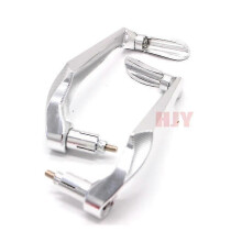 (Silver)Universal 7/8" 22mm Motorcycle Handlebar Brake Clutch Levers Protector Guard For Suzuki Gsxr1000