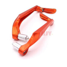 (Orange)Universal 7/8" 22mm Motorcycle Handlebar Brake Clutch Levers Protector Guard For Suzuki Gsxr1000