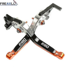 (ORBKGY)For 690 690 Enduro R 690smc R Aluminum Motorbike Levers Motorcycle Brake Clutch Levers Foldable