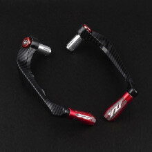(Red)Motorcycle Handlebar Grips Guard Brake Clutch Lever Protector Compatible with Yamaha Yzf R1 R6