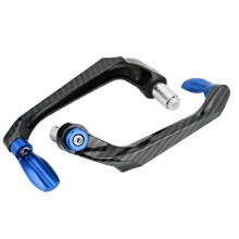 (Black)Universal Aluminum Motorcycle Handbar Brake Clutch Lever Guard Protector Proguard System Motorcycle