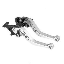 (Silver)1 Pair Gy6 Motorcycle Clutch Brake Levers Electrical Bike Cnc Scooter Clutch Handle Levers For