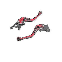 (Red)1 Pair Gy6 Motorcycle Clutch Brake Levers Electrical Bike Cnc Scooter Clutch Handle Levers For