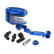 (Blue Cup Bracket)Motorbike Motorcycle Brake Clutch Tank Cylinder Oil Reservoir Cup With Bracket Accessories