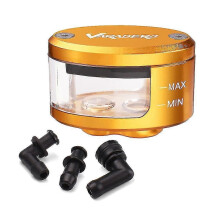 (Gold Oil Cup) Réservoir d'huile de frein et d'embrayage de moto avec support