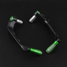 Poignées de guidon de moto (vertes) - Protection du levier de frein et d'embrayage pour Kawasaki Z800