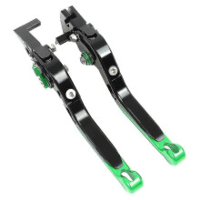Leviers de frein et d'embrayage CNC pour moto Yamaha MT-07 FZ-07 (vert-1)