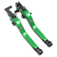 Leviers de frein et d'embrayage CNC pour moto Yamaha MT-07 FZ-07 (vert-3)