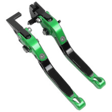 Leviers de frein et d'embrayage CNC pour moto Yamaha MT-07 FZ-07 (vert-2)
