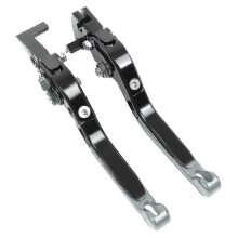 Leviers de frein et d'embrayage CNC pour moto Yamaha MT-07 FZ-07 (gris-1)