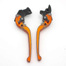 (orange)For Yamaha Yzf R6 Yzfr6 2005-2016 3d Adjustable Motorcycle Folding Brake Clutch Levers Set Handle