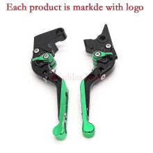 (Green1)For Yamaha Fz-25 Fz25 Fz 25 2017-2018 Motorcycle Folding Extendable Cnc Adjustable Clutch Brake