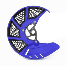 (Blue)Motorcycle Front Brake Disc Rotor Guard Cover Protector For Yamaha Yz125 Yz250 Yz250f Yz450f Yz125x