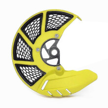 (Yellow)Motorcycle Front Brake Disc Rotor Guard Cover Protector For Yamaha Yz125 Yz250 Yz250f Yz450f