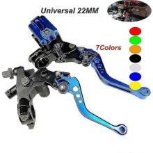 (1Pair Green)Cnc Hand Grip 22mm For Yamaha Kawasaki Honda Universal Brake Clutch Pump Master Cylinder