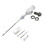 (Silver)Enduro Hydraulic Brake Clutch Master Cylinder Rod System Performance Efficient Transfer Pump 1