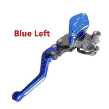 (Blue  Left)Universal 22mm 7/8'' Motorcycle Brake Clutch Master Cylinder Hydraulic Pump Handle Clutch
