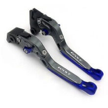 (Blue)Brake Clutch Levers Aluminum For Suzuki Gsxf Gsx 750 F 750f Gsx750f Katana 1989-2003 2004 2005