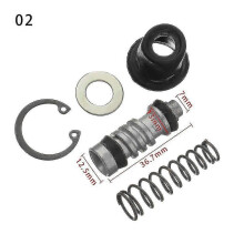 (2)Motorcycle Clutch Brake Pump Piston Plunger Repair Kit 11mm 12.7mm 14mm Motorbike Master Cylinder