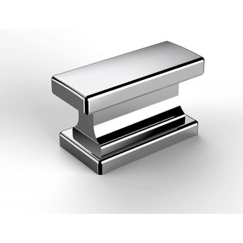 10 Pack Brushed Satin Nickel Cabinet Knobs 1.46 Inch(37mm) Single Hole Cabinet Handles Rectangle Dresser Knobs Drawer Knobs and Pulls