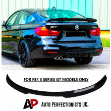 For BMW 3 Series GT F34 Black Boot Spoiler Lip Wing Body Kit 2011-2019