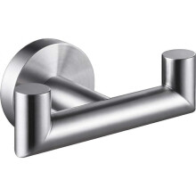 Double Towel Hook Brushed Nickel, SUS304 Stainless Steel Bath Towel Holder, Hand Towel Rack for Bathroom Wall