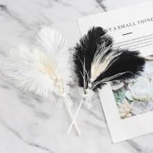 2 feather cake toppers cupcake toppers pearl peacock feather birthday cake toppers wedding cake