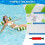 Swimming hammock-1pcs stripe-rose red (send pump) 1pcs stripe-green (send pump) 4