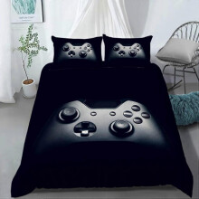 Gaming Duvet Cover Set King Size, Gamer Bedding Sets for Teen Boys Bedroom,Video Games Quilt Cover,Game Comforter Cover,Gamepad Controller Designs,3 P