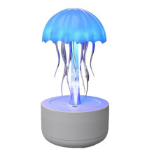 Jellyfish Dance Small Humidifier, Cute Mini Humidifier with 7 Colors Night Light, 300ml Capacity(White)