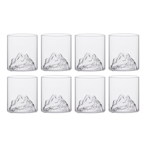 Whiskygläser, Haushaltswasserbecher, Weingläser
