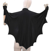 (120cm) Bat Wings Costume Accessory - Black Wing Set Dress Up Accessories For Dragon, Vampire Or Bat Costume
